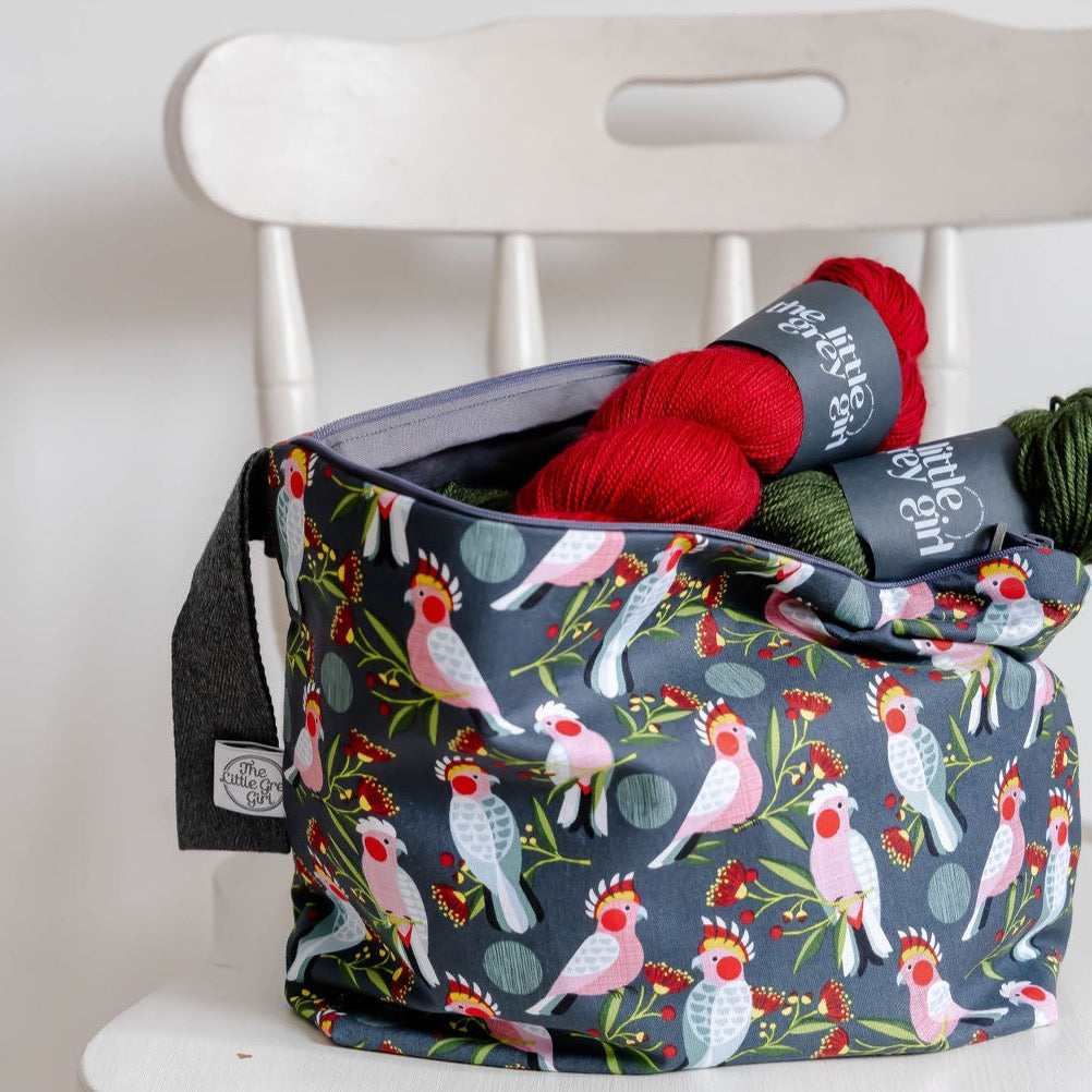 Cockatoo's - Handmade Cotton Project Bags