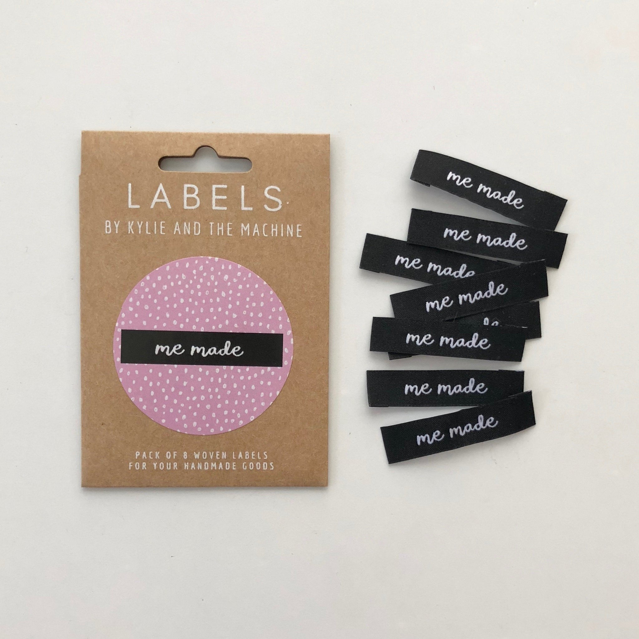 Kylie and the Machine "ME MADE" Woven Labels 8 Pack - The Little Grey Girl
