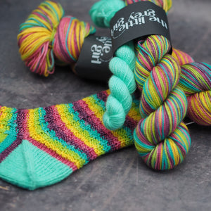 After the Storm - Hand-Dyed Self Striping Sock Yarn