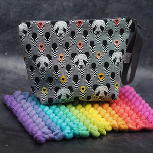 'Panda'monium - Handmade Cotton Project Bags