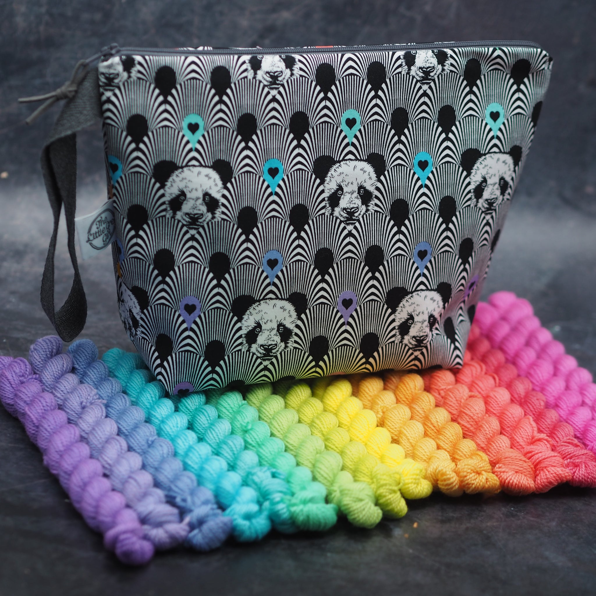'Panda'monium - Handmade Cotton Project Bags