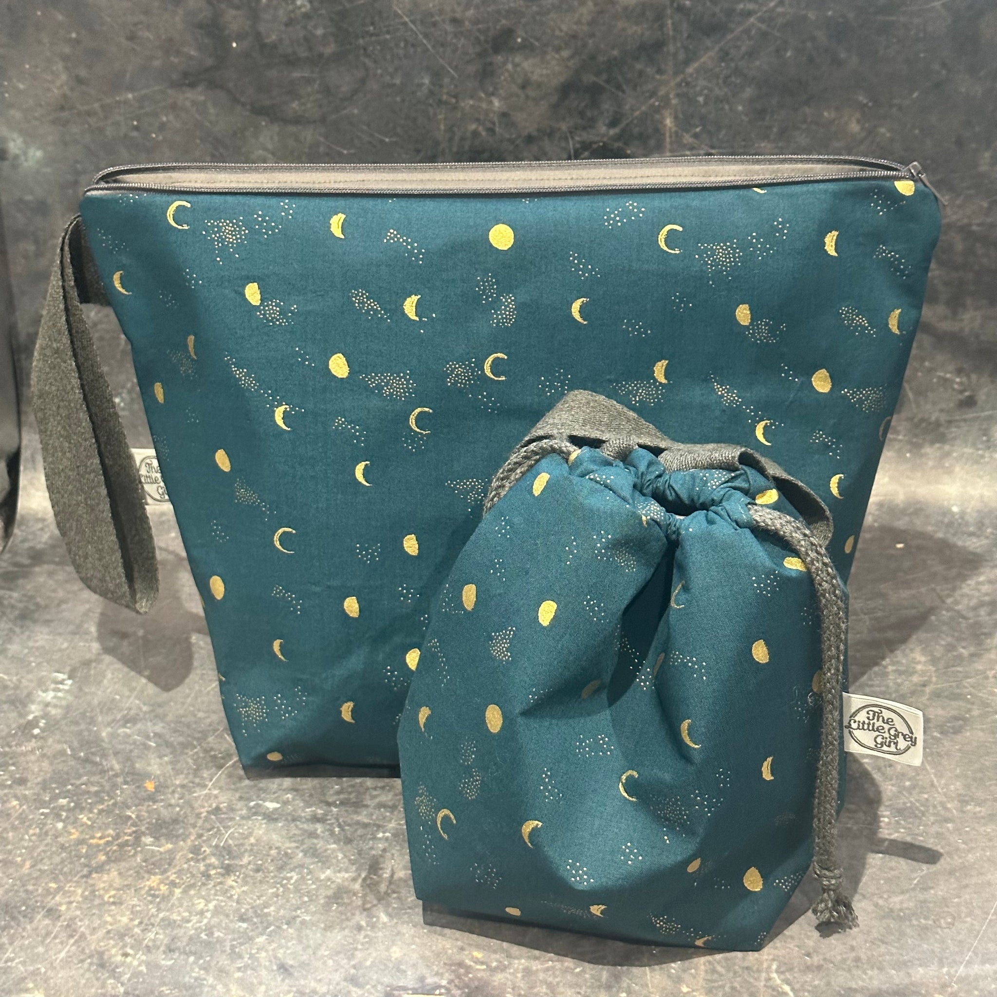 Moon Phase Galaxy - Hand Made Project Bags