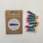 Kylie and the Machine "HANDMADE" Rainbow Woven Labels 8 Pack - The Little Grey Girl